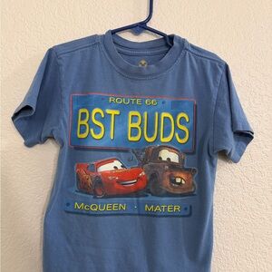 Disney Cars Blue Cotton T-Shirt